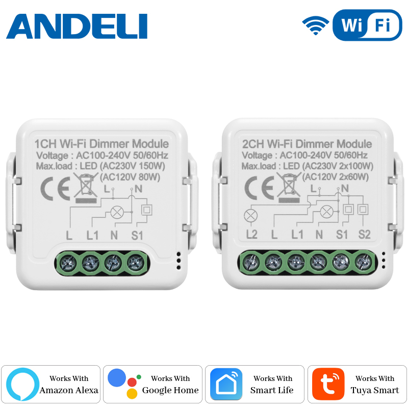 Smart Home Matter - Módulo de Interruptor Dimmer Inteligente Wi-Fi