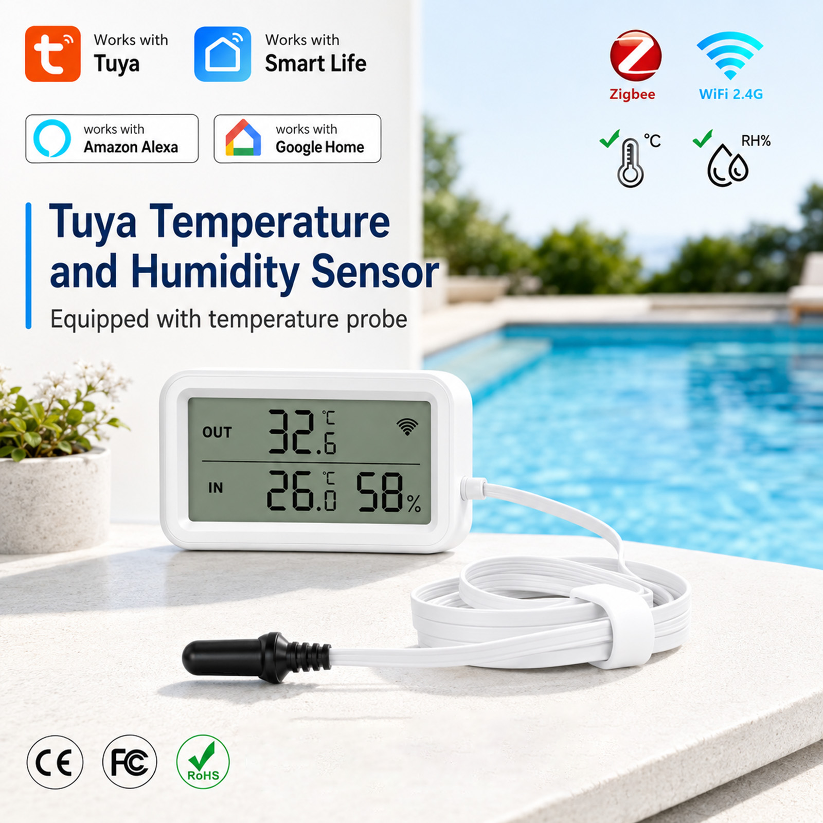Smart Home Alexa - Sensor de Temperatura e Umidade Externo