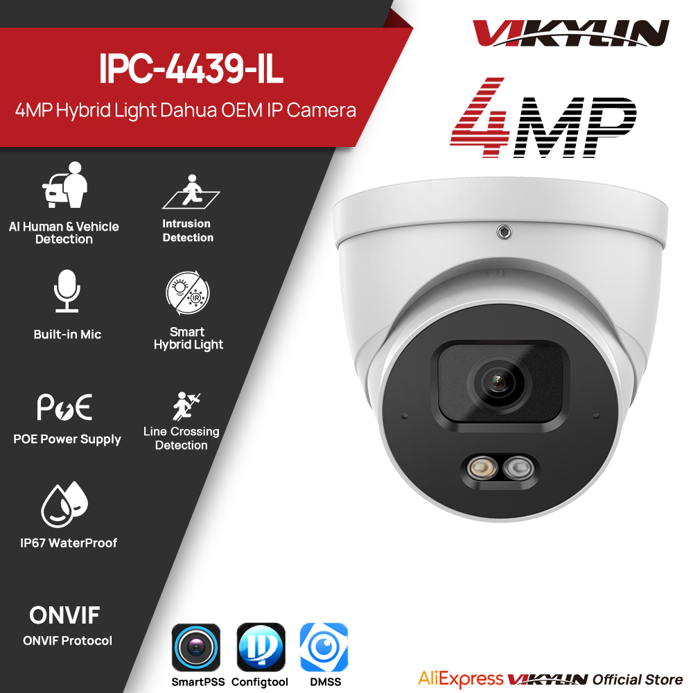 Smart Home Certification - Câmera de segurança IP VIKYLIN 4MP,