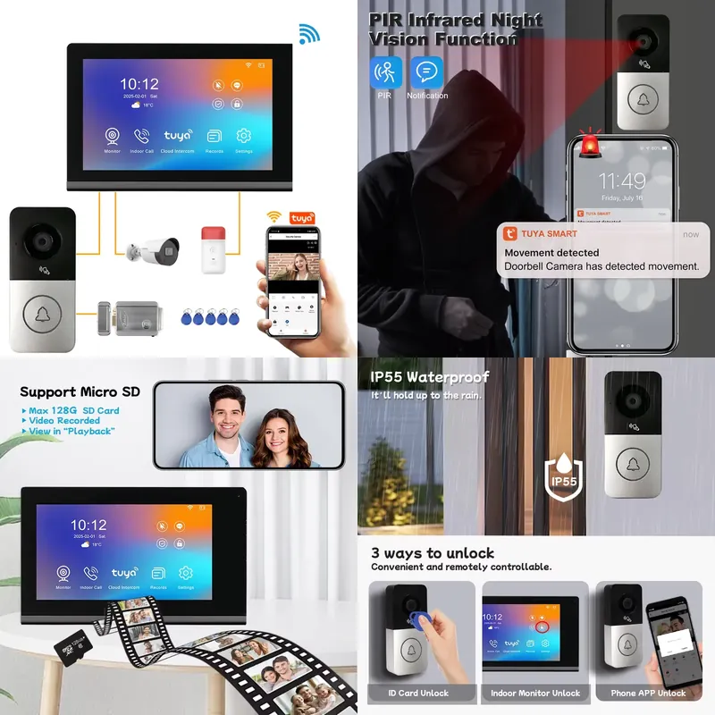 Smart Home Video - 【CHIMU HOME】 Novo 2026 Videoporteiro Inteligente