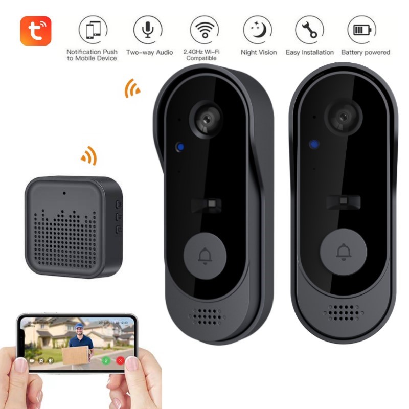 Smart Home Video Doorbell Enhanced Security With Smart Doorbell - Tuya wi fi câmera campainha hd