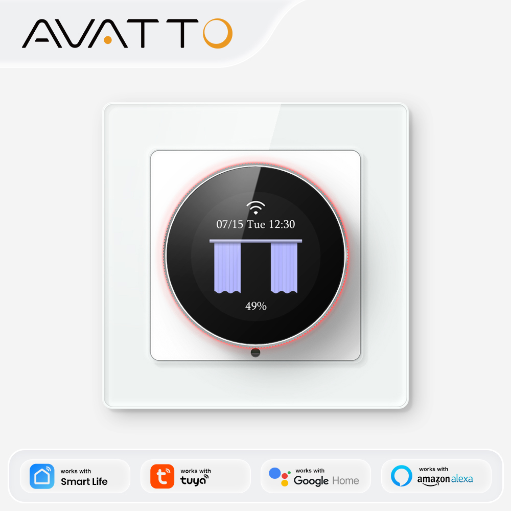 Smart Home Europe - Interruptor de Cortina Inteligente AVATTO WiFi,