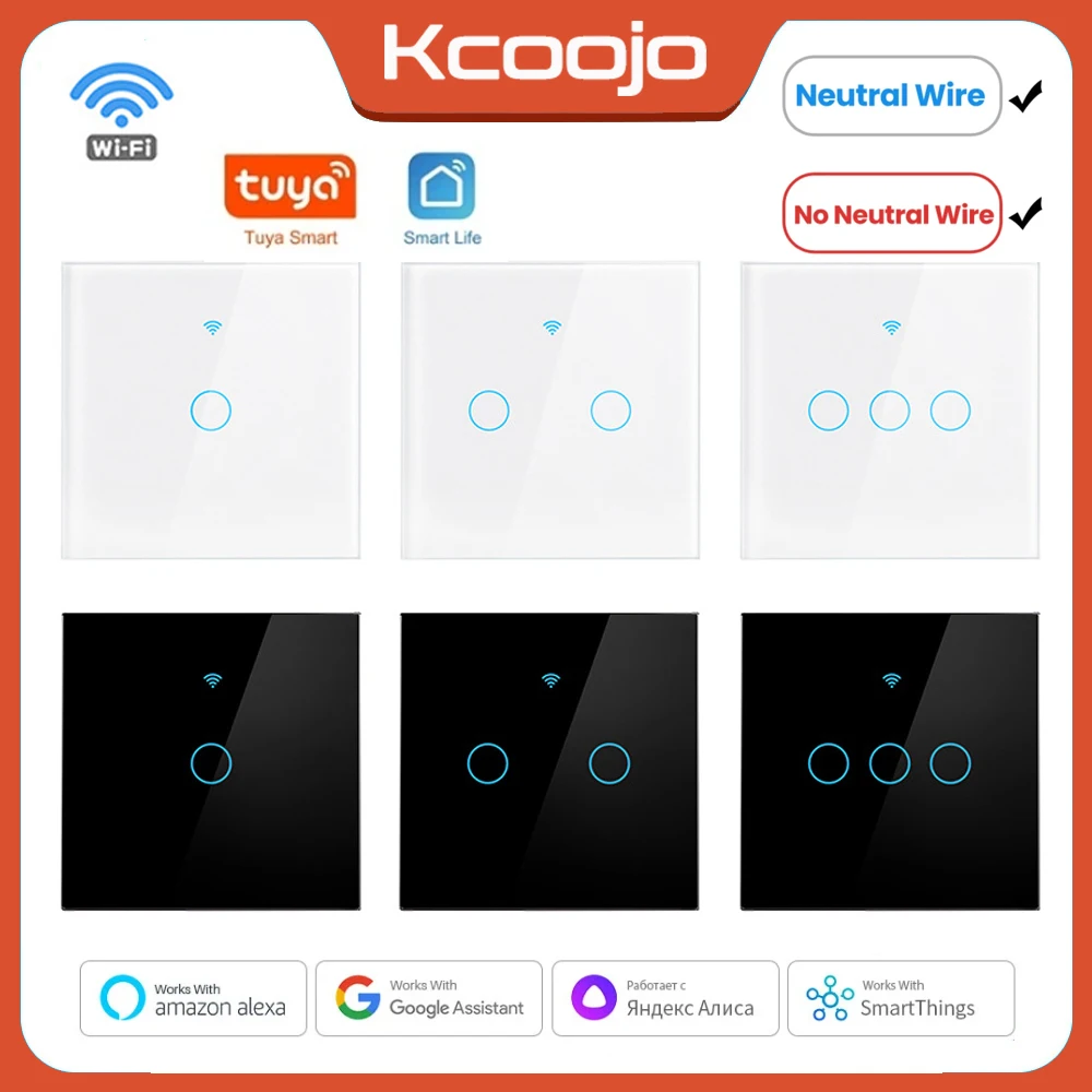 Smart Home Gadgets - Tuya wifi ue interruptores inteligentes 1/2/3/4gang