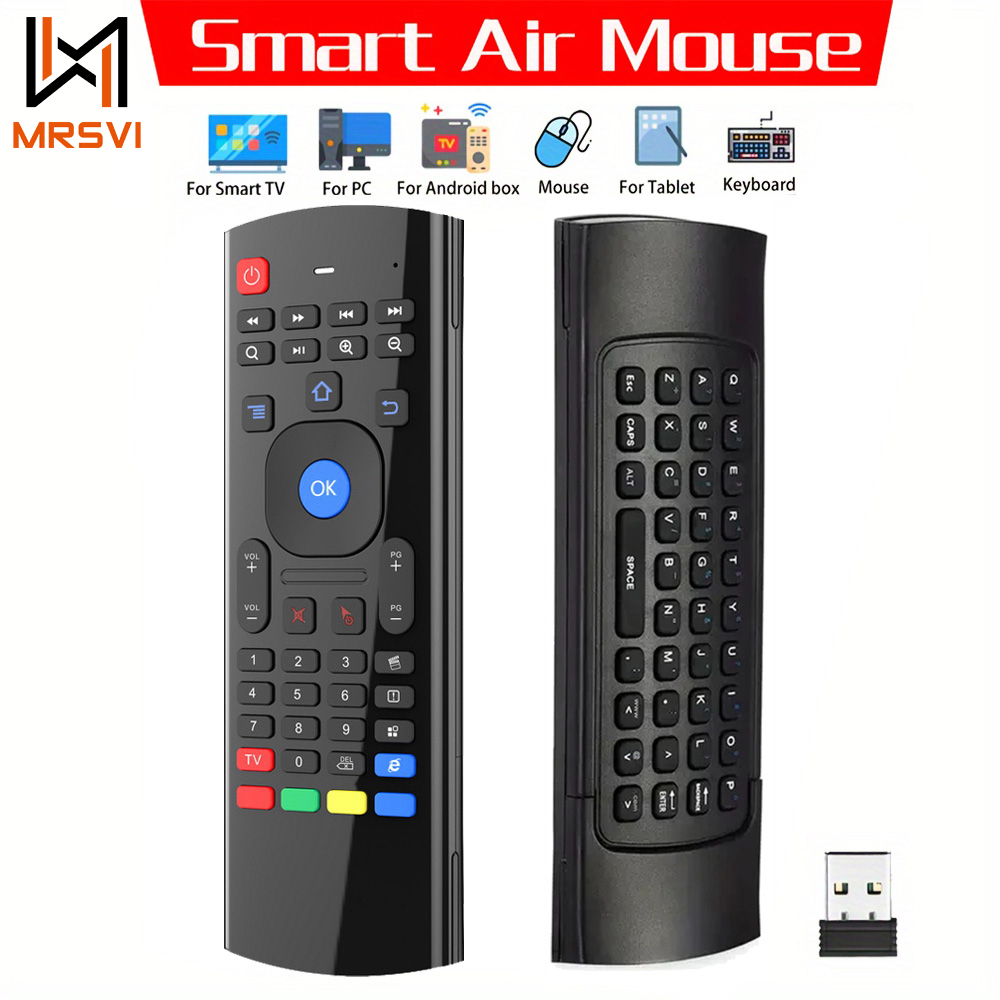 Smart Home Keyboard - Air mouse sem fio mini teclado