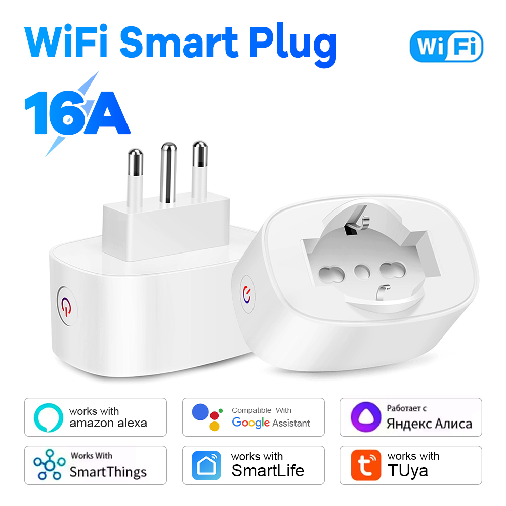 Smart Home Europe - Soquete wi-fi inteligente bsd60, plugue chileno
