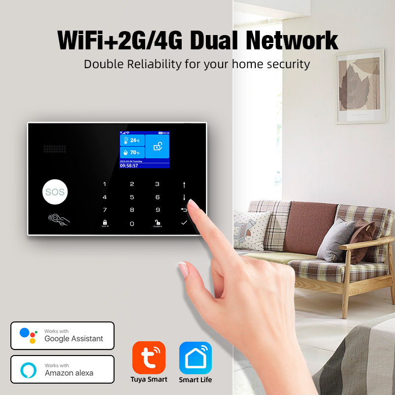 Smart Home Keyboard - Kerui 4g alarme com campainha anel
