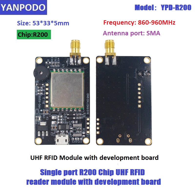 Smart Home Raspberry Pi - Módulo Leitor RFID UHF R200 com