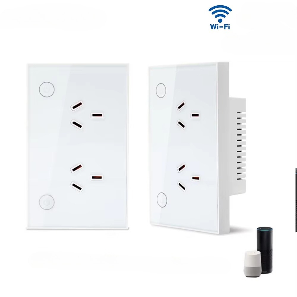 Smart Home Matter - Tomada de Parede Inteligente Zigbee Wi-Fi