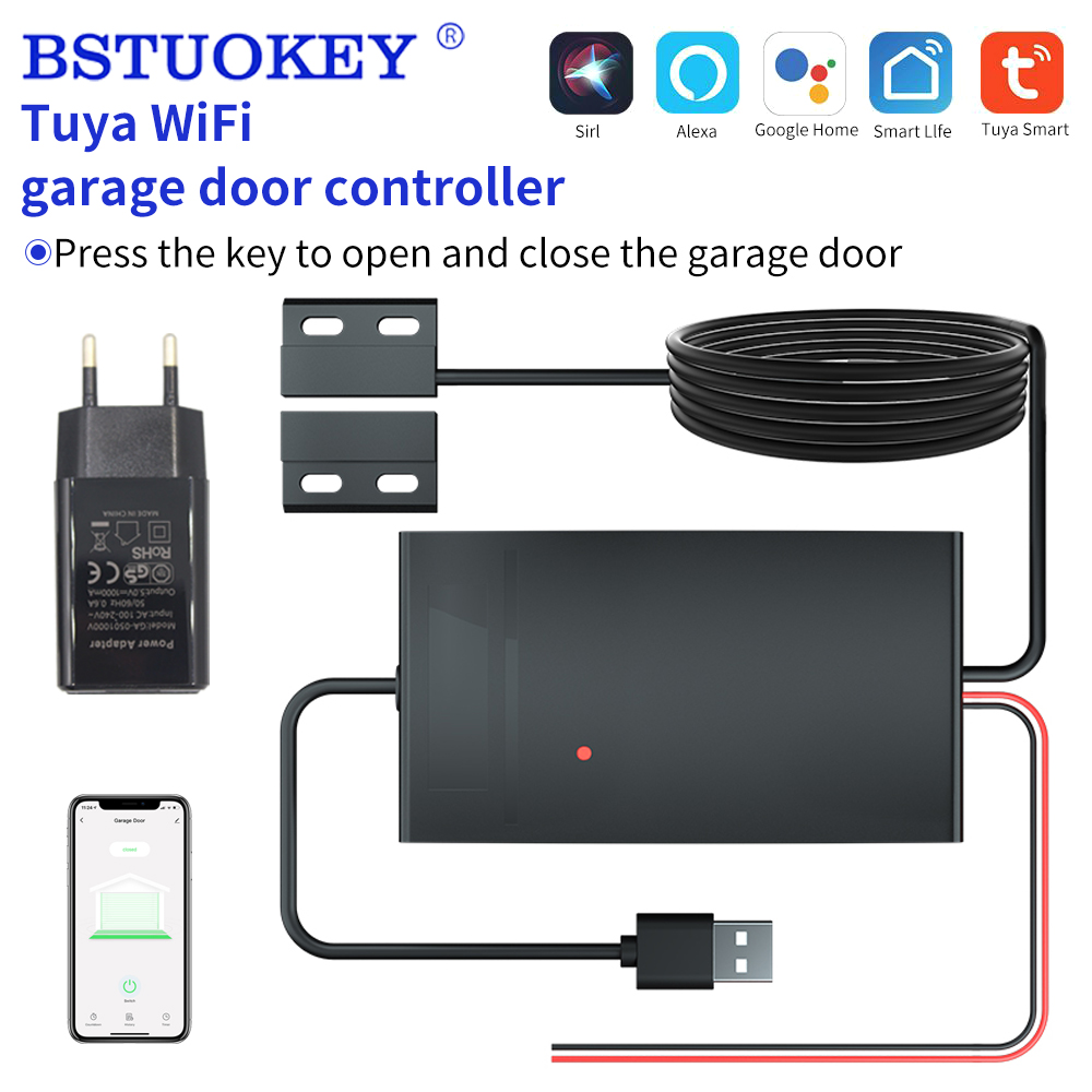 Smart Garage Door Opener - Tuya-Controlador de porta inteligente, abridor automático,