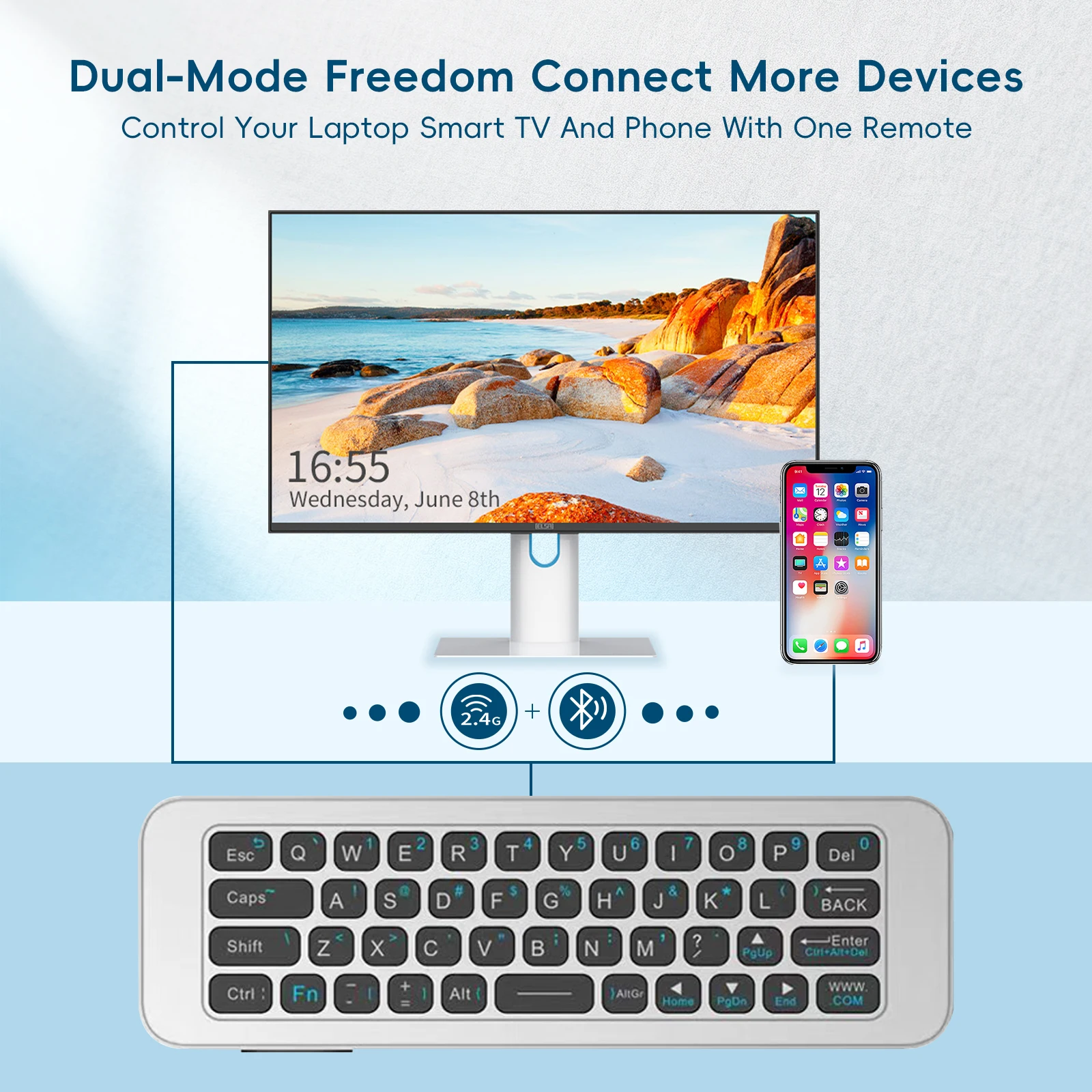 IPazzPort Teclado Sem Fio Mini - Smart Home Keyboard avaliação e preço