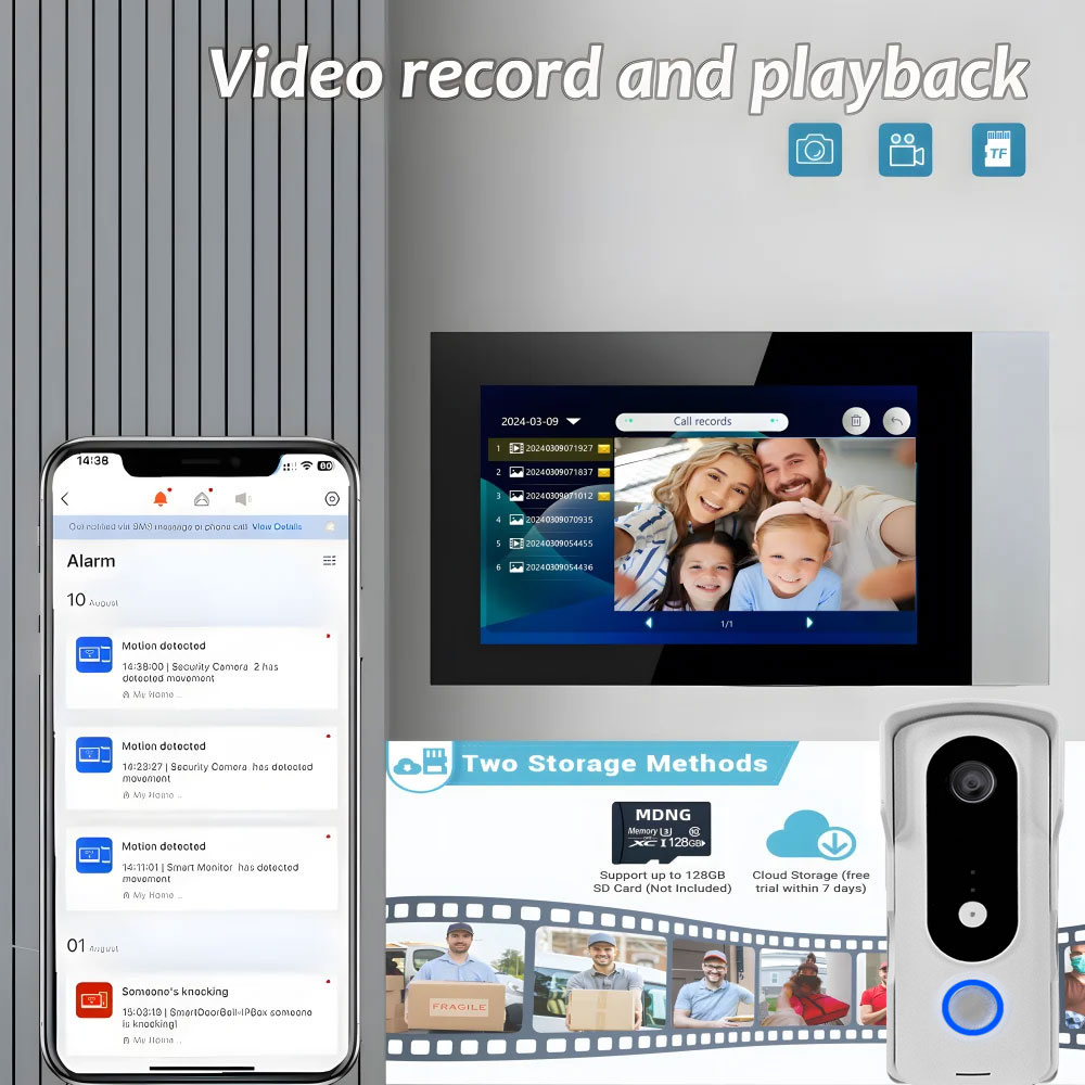 2 fios casa inteligente tuya w - Smart Home Video Doorbell Enhanced Security With Smart Doorbell avaliação e preço