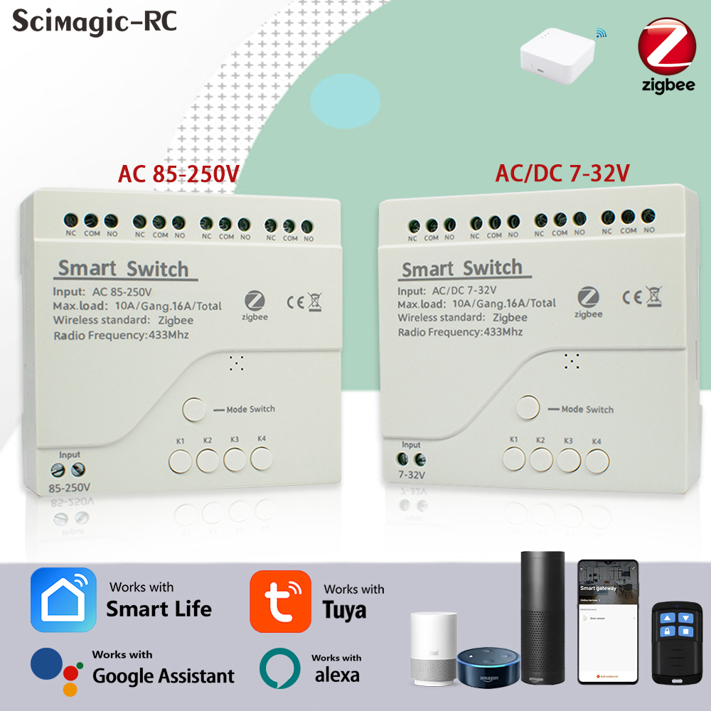 4ch zigbee tuya casa inteligen - Smart Home Alexa avaliação e preço
