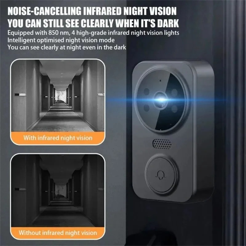 Campainha Inteligente WiFi 2.4 - Smart Home Video Doorbell Enhanced Security With Smart Doorbell avaliação e preço