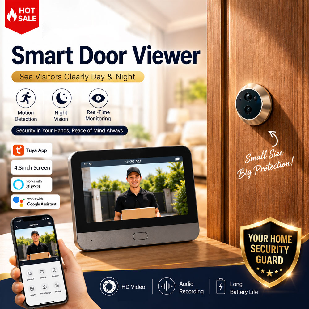 Câmera de Porta Inteligente Tu - Smart Home Video Doorbell Enhanced Security With Smart Doorbell avaliação e preço