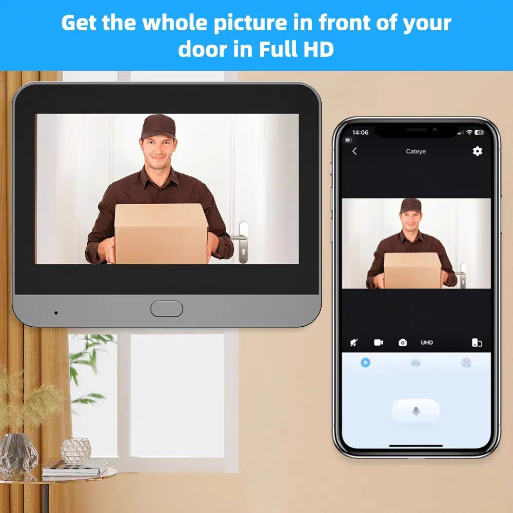Câmera de Porta Inteligente Tu - Smart Home Video Doorbell Enhanced Security With Smart Doorbell avaliação e preço