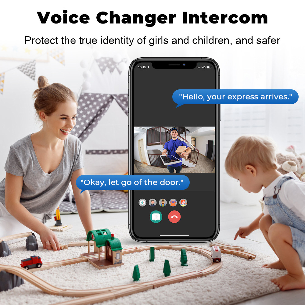 Campainha de Vídeo WiFi Sem Fi - Smart Home Video Doorbell Enhanced Security With Smart Doorbell avaliação e preço