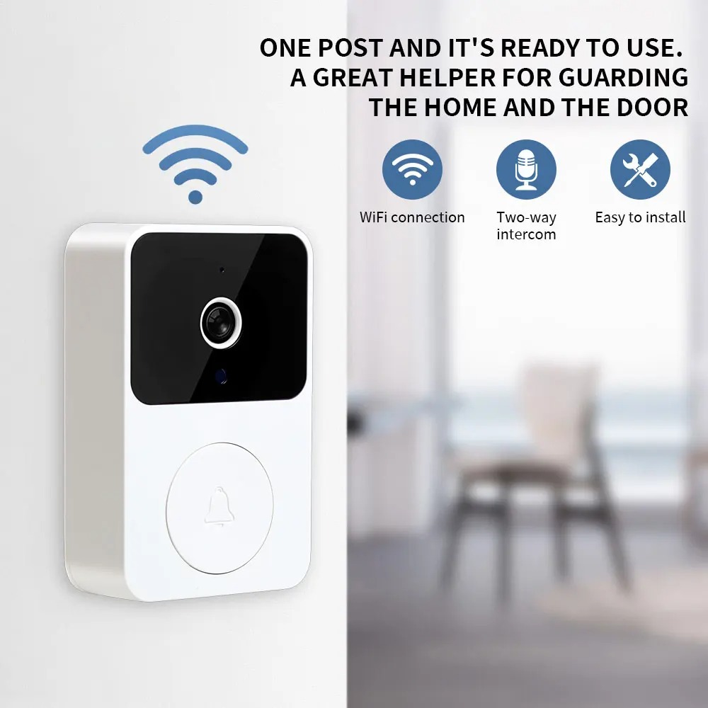 Wi fi câmera de vídeo campainh - Smart Home Video Doorbell Enhanced Security With Smart Doorbell avaliação e preço