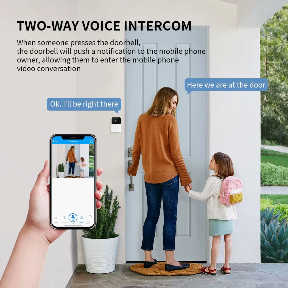 Wi fi câmera de vídeo campainh - Smart Home Video Doorbell Enhanced Security With Smart Doorbell avaliação e preço