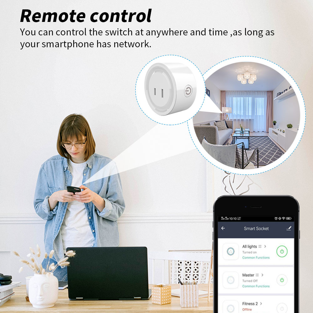 SIXWGH-Tuya WiFi Japão Plug Ad - Smart Home Japan avaliação e preço