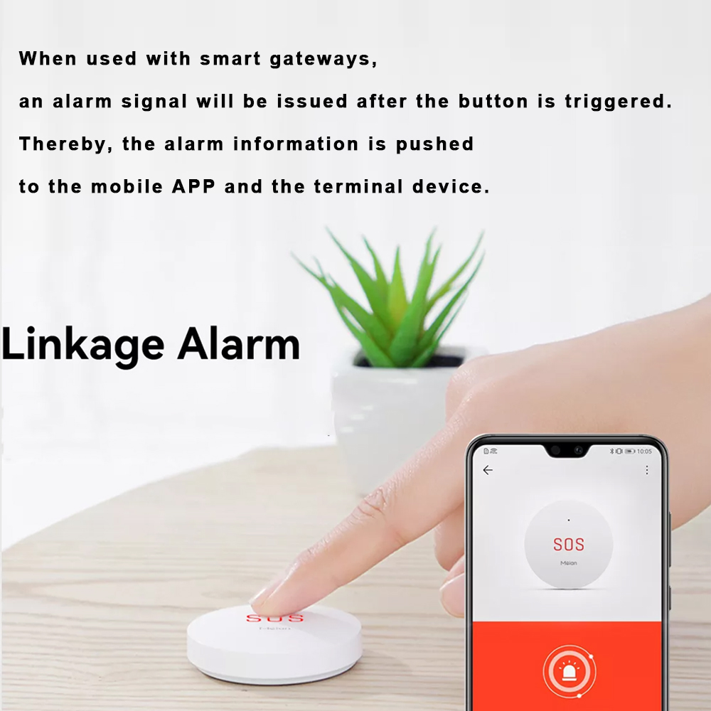 Zigbee tuya sos botão de emerg - Smart Home Vimar avaliação e preço