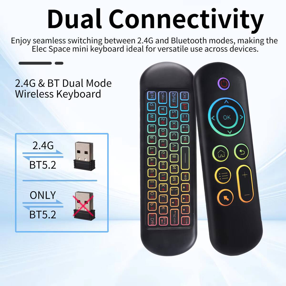 Mini teclado bluetooth 2.4g, m - Smart Home Keyboard avaliação e preço