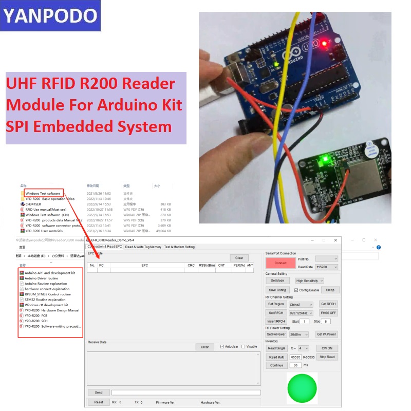 Módulo Leitor RFID UHF R200 co - Smart Home Raspberry Pi avaliação e preço