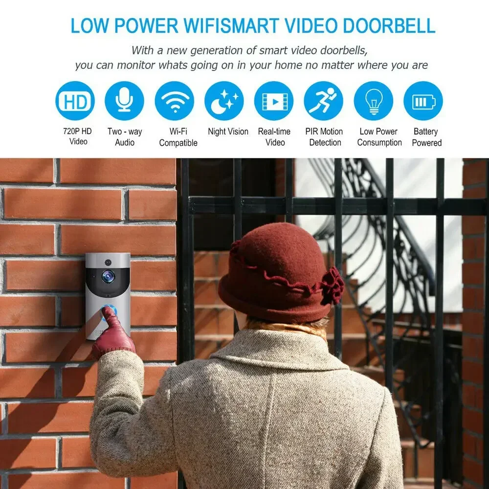 Câmera de Campainha Sem Fio WI - Smart Home Video Doorbell Enhanced Security With Smart Doorbell avaliação e preço