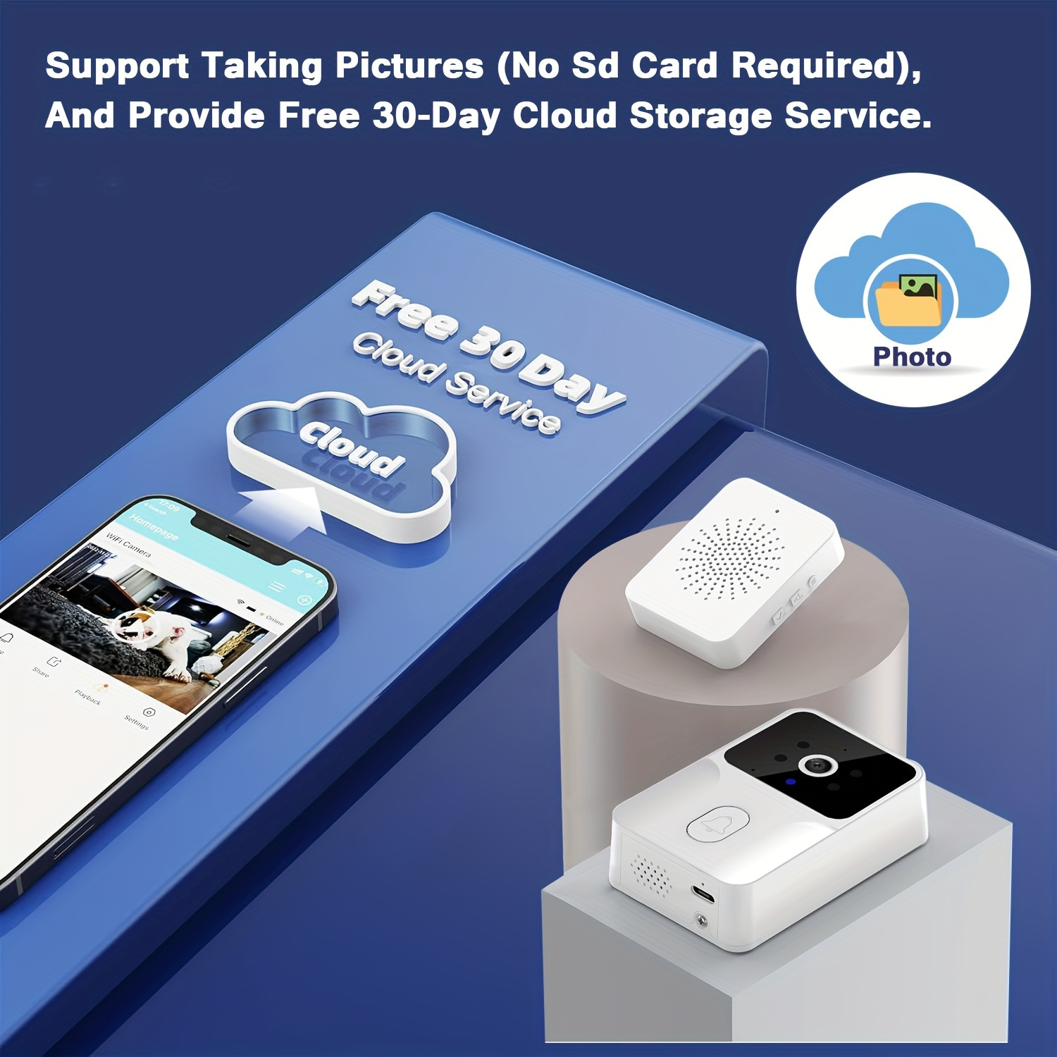 Campainha de Vídeo Inteligente - Smart Home Video Doorbell Enhanced Security With Smart Doorbell avaliação e preço
